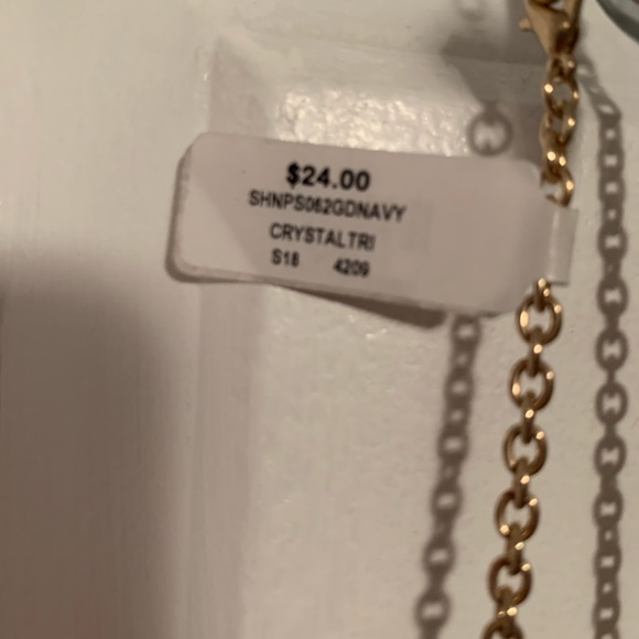 NEW!! Francesca’s navy beaded necklace - Picture 4 of 5